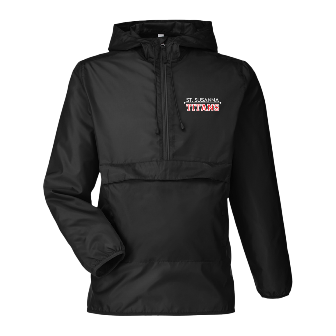 St. Susanna Titans Stacked Logo Team 365 Adult Zone Anorak Jacket