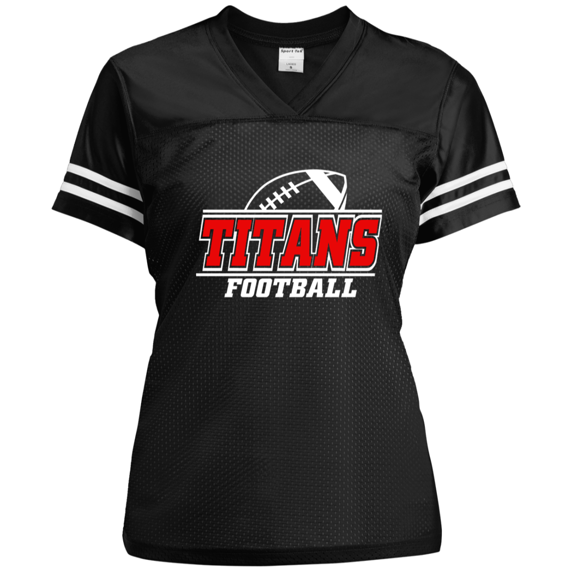 Titans Football Ladies' Replica Jersey (Black) - Black/White / 4XL Titans Football Ladies' Replica Jersey (Black) - Black/White / 4XL