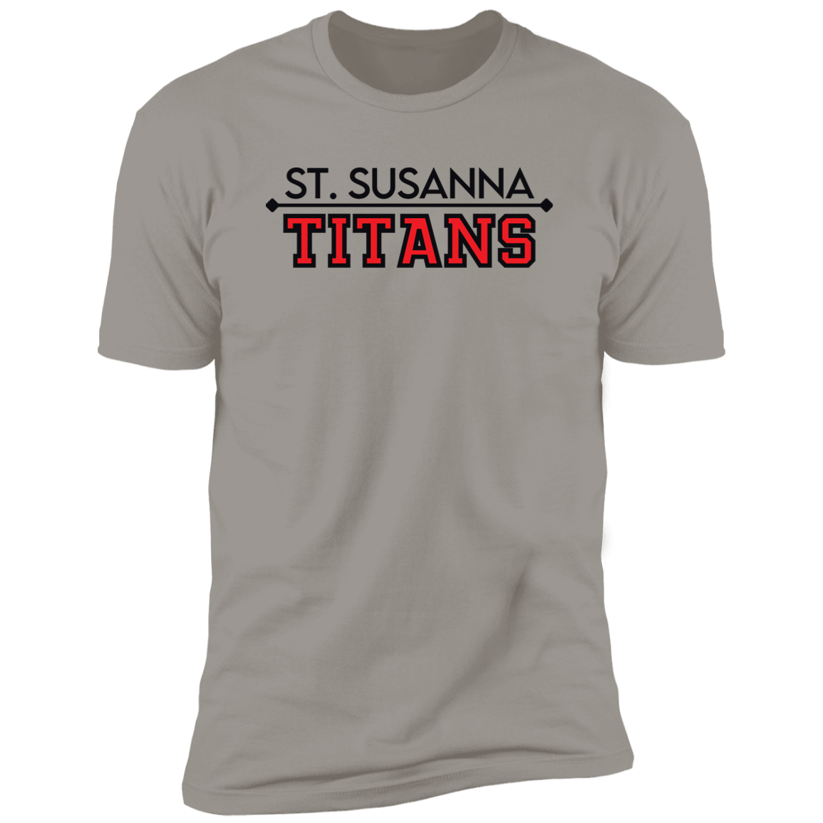 St. Susanna Titans (black/red) Unisex Premium Short Sleeve T-Shirt