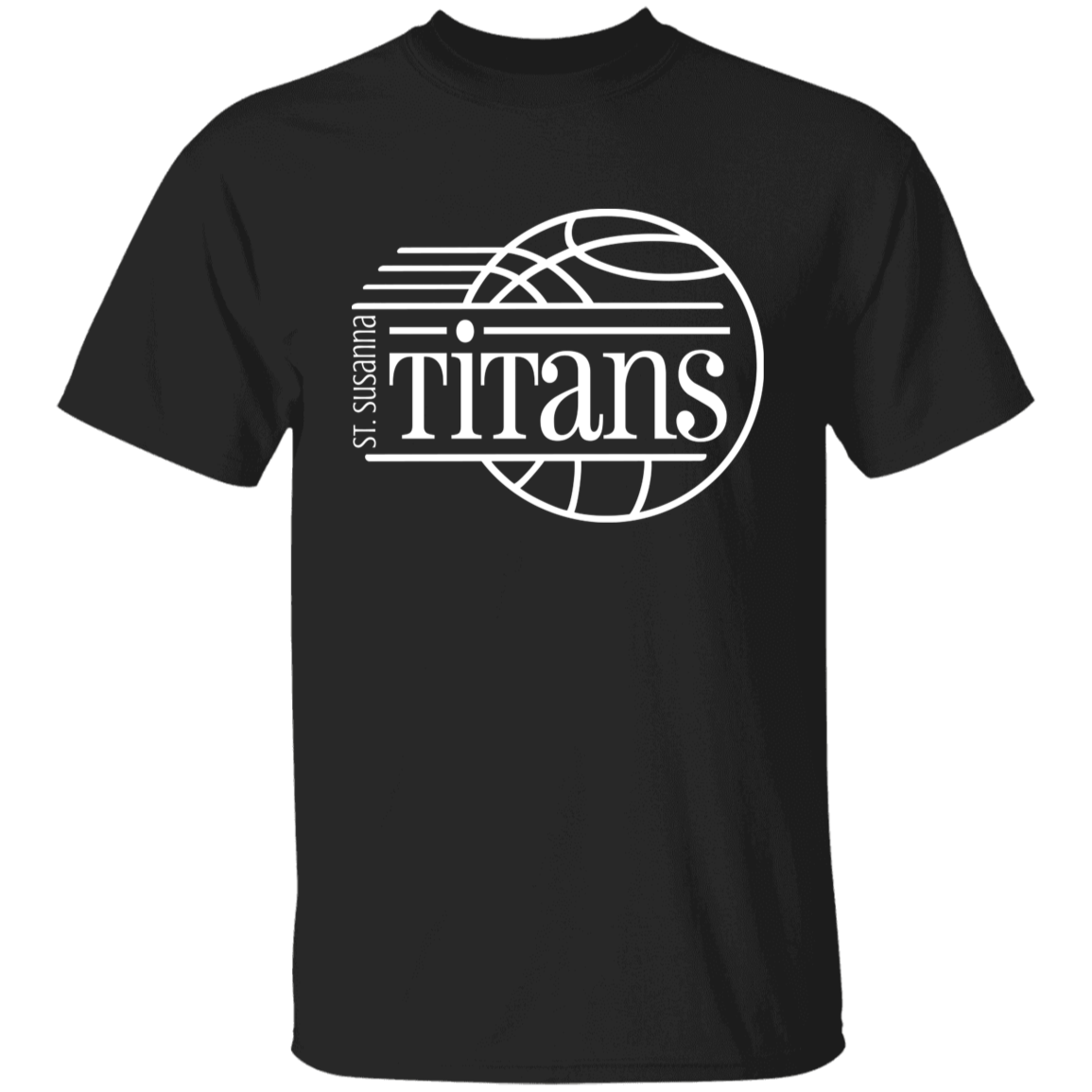 St. Susanna Titans Basketball Motion Youth 100% Cotton T-Shirt