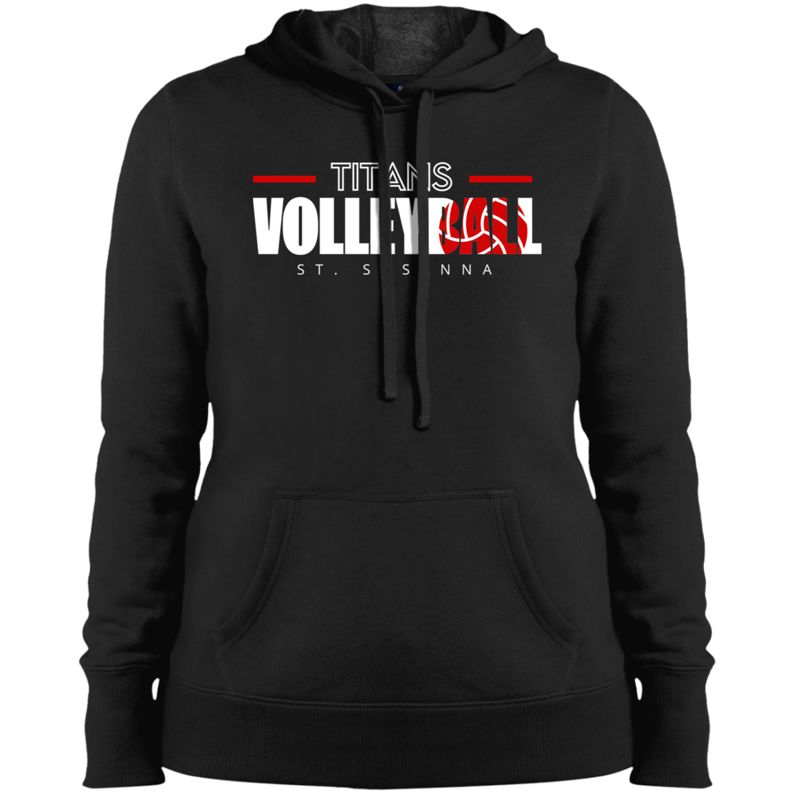 Titans Volleyball St. Susanna Ladies' Pullover Hooded Sweatshirt
