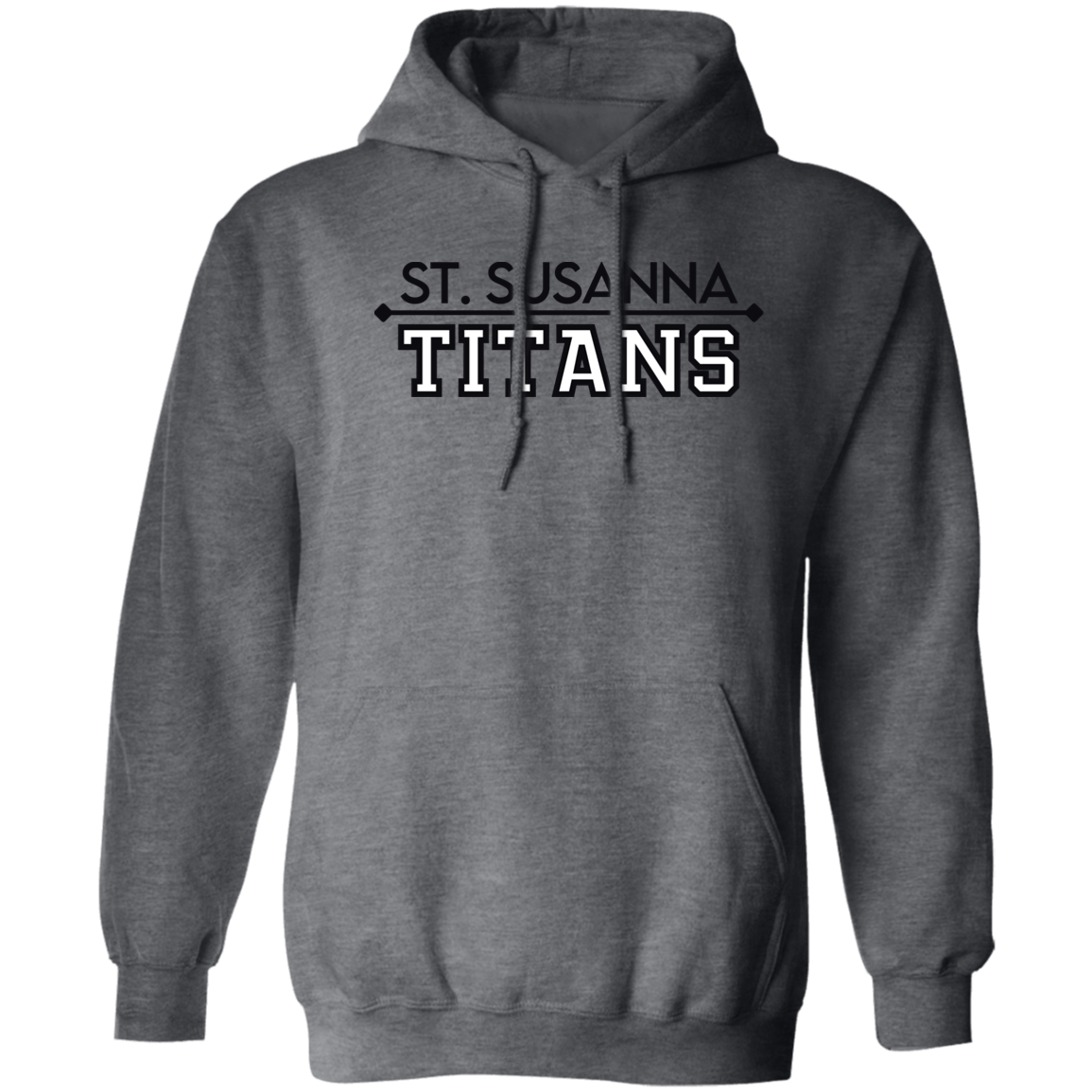 St. Susanna Titans (black/white) Pullover Hoodie