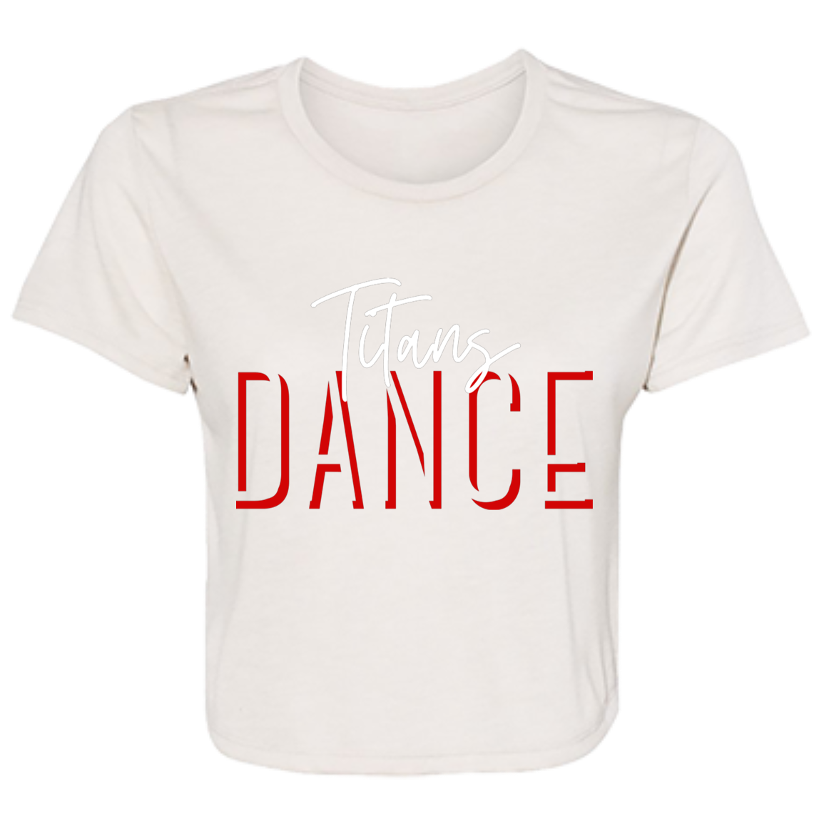 Titans Dance Ladies' Flowy Cropped Tee