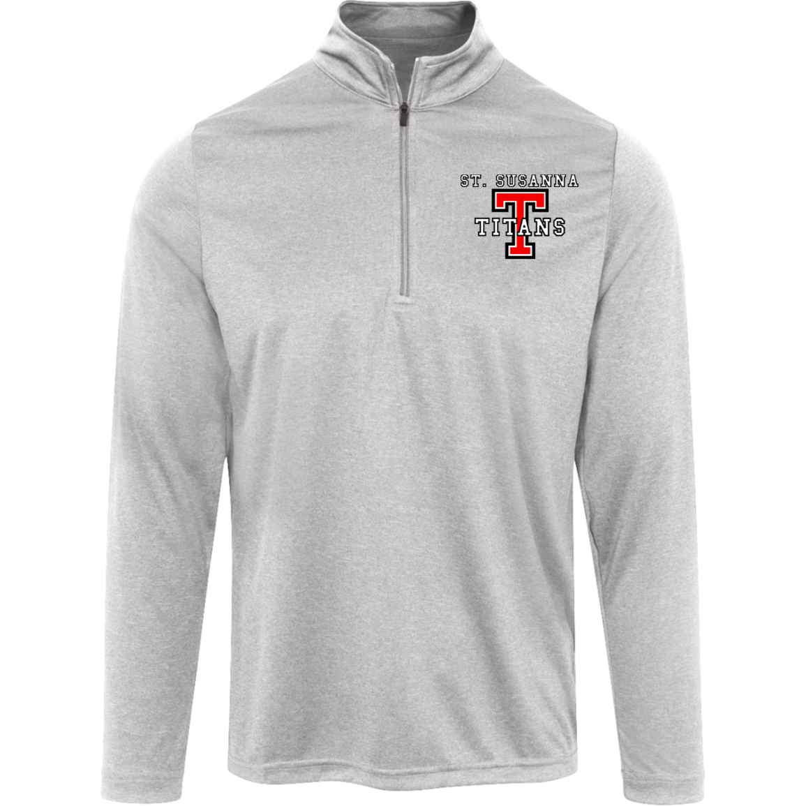 St. Susanna Titans Team 365 Men's Moisture Wicking Heather Quarter Zip