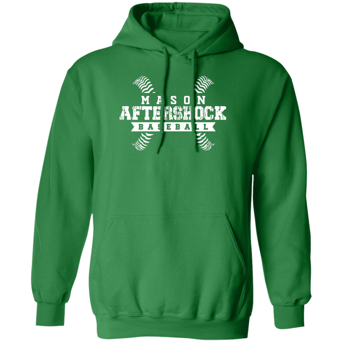 Mason Aftershock Baseball Green Men's Pullover Hoodie