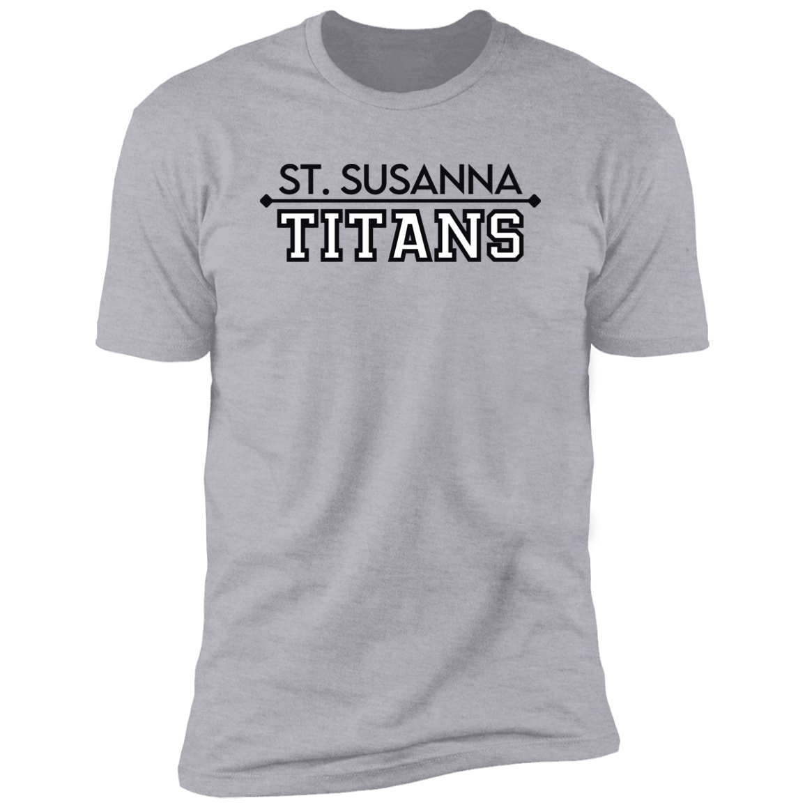 St. Susanna Titans (black/white) Unisex Premium Short Sleeve T-Shirt