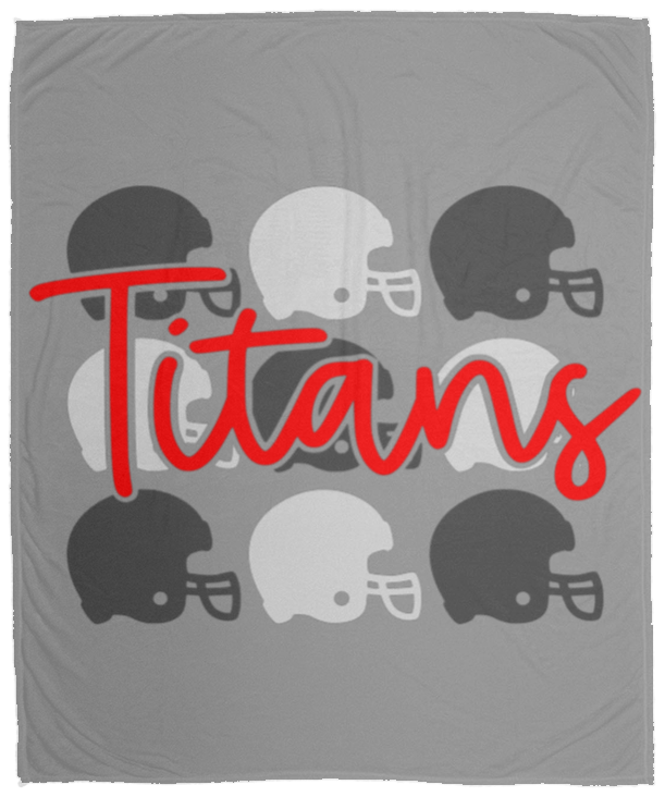 Titans Helmets Cozy Plush Fleece Blanket - 50x60