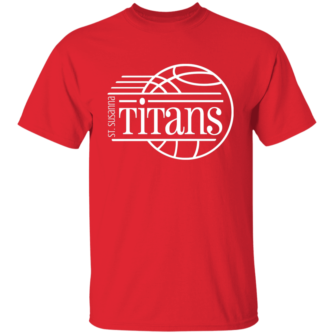 St. Susanna Titans Basketball Motion Youth 100% Cotton T-Shirt