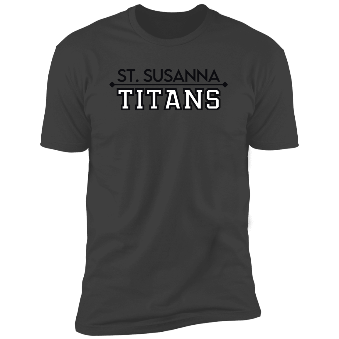 St. Susanna Titans (black/white) Unisex Premium Short Sleeve T-Shirt