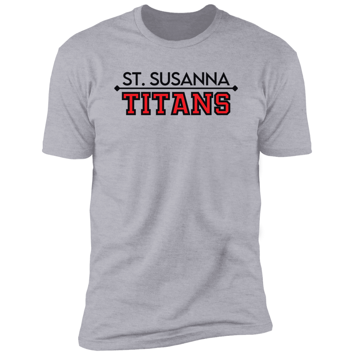 St. Susanna Titans (black/red) Unisex Premium Short Sleeve T-Shirt