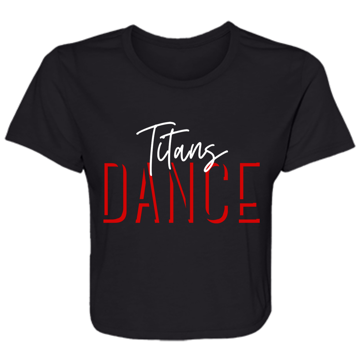 Titans Dance Ladies' Flowy Cropped Tee