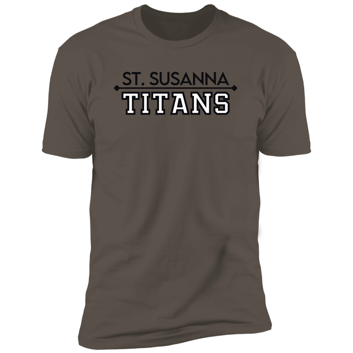 St. Susanna Titans (black/white) Unisex Premium Short Sleeve T-Shirt