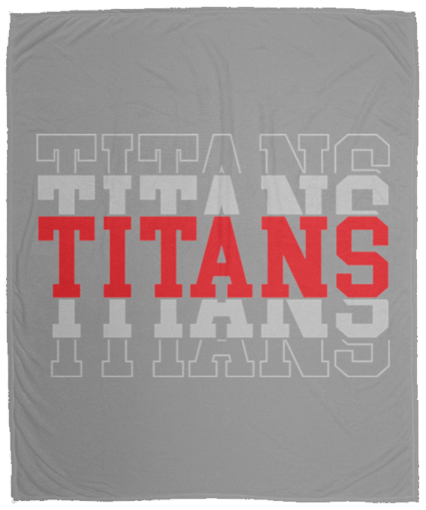 Titans Repeat Cozy Plush Fleece Blanket - 50x60