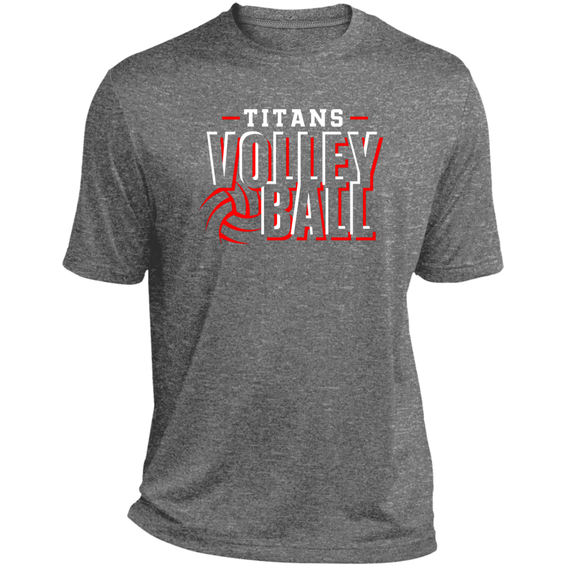 Titans Volleyball Men's Heather Performance Tee