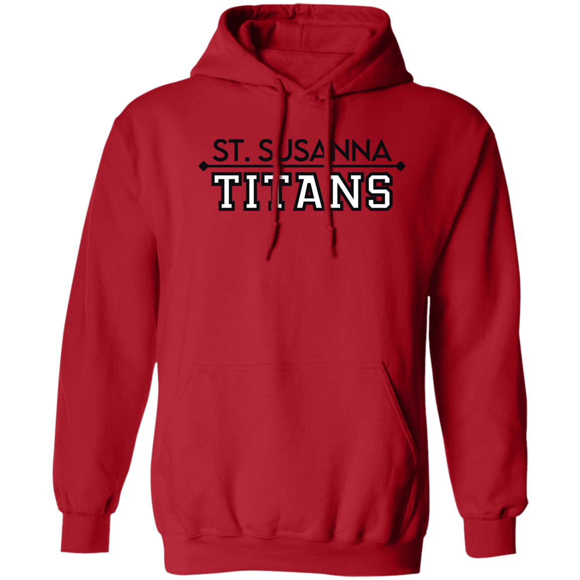 St. Susanna Titans (black/white) Pullover Hoodie