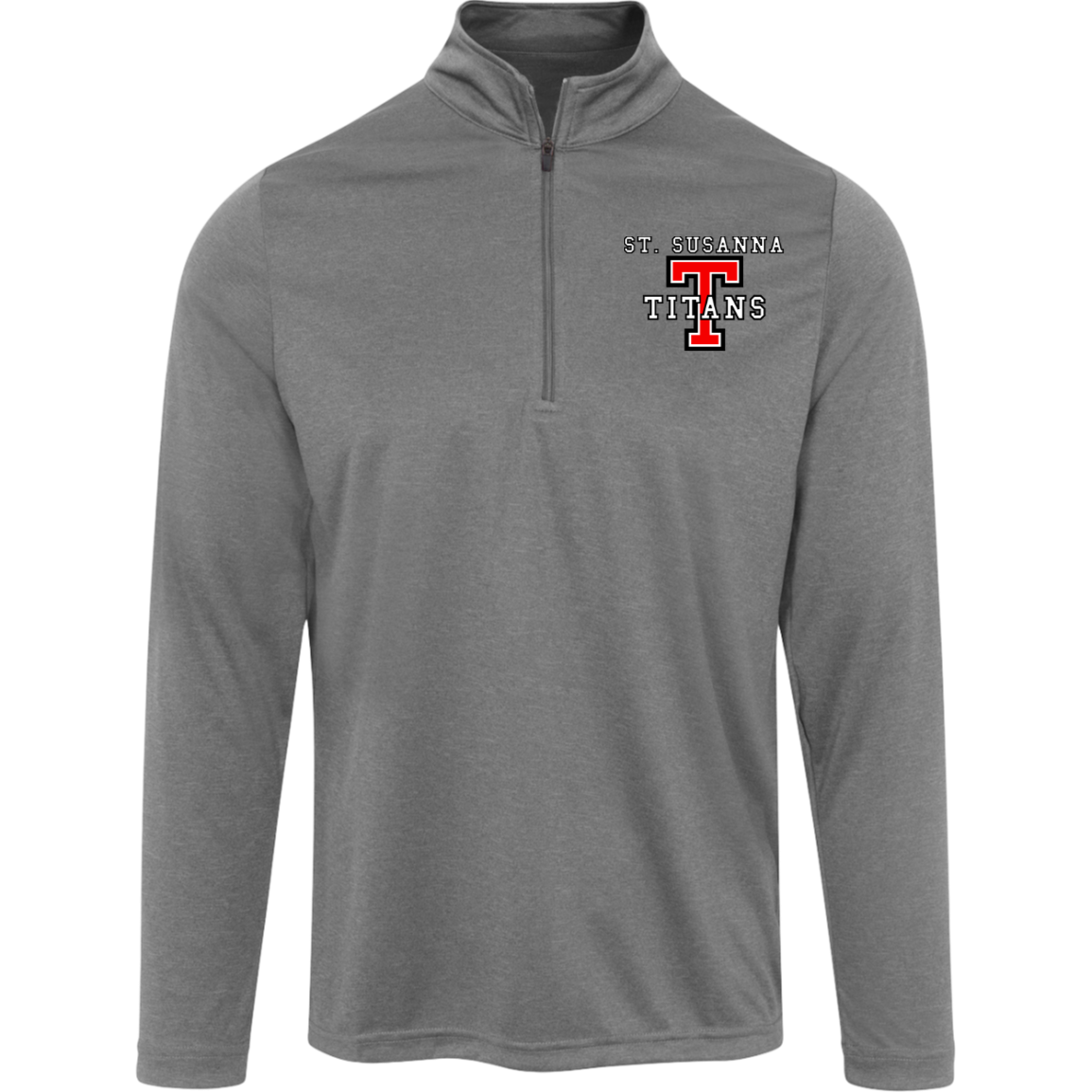 St. Susanna Titans Team 365 Men's Moisture Wicking Heather Quarter Zip