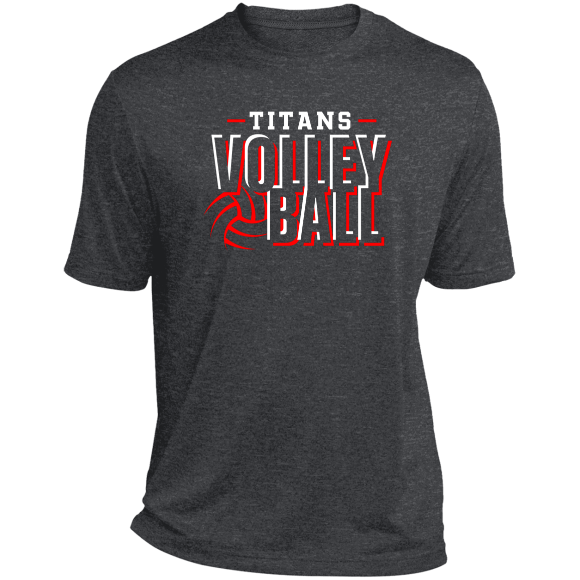 Titans Volleyball Men's Heather Performance Tee