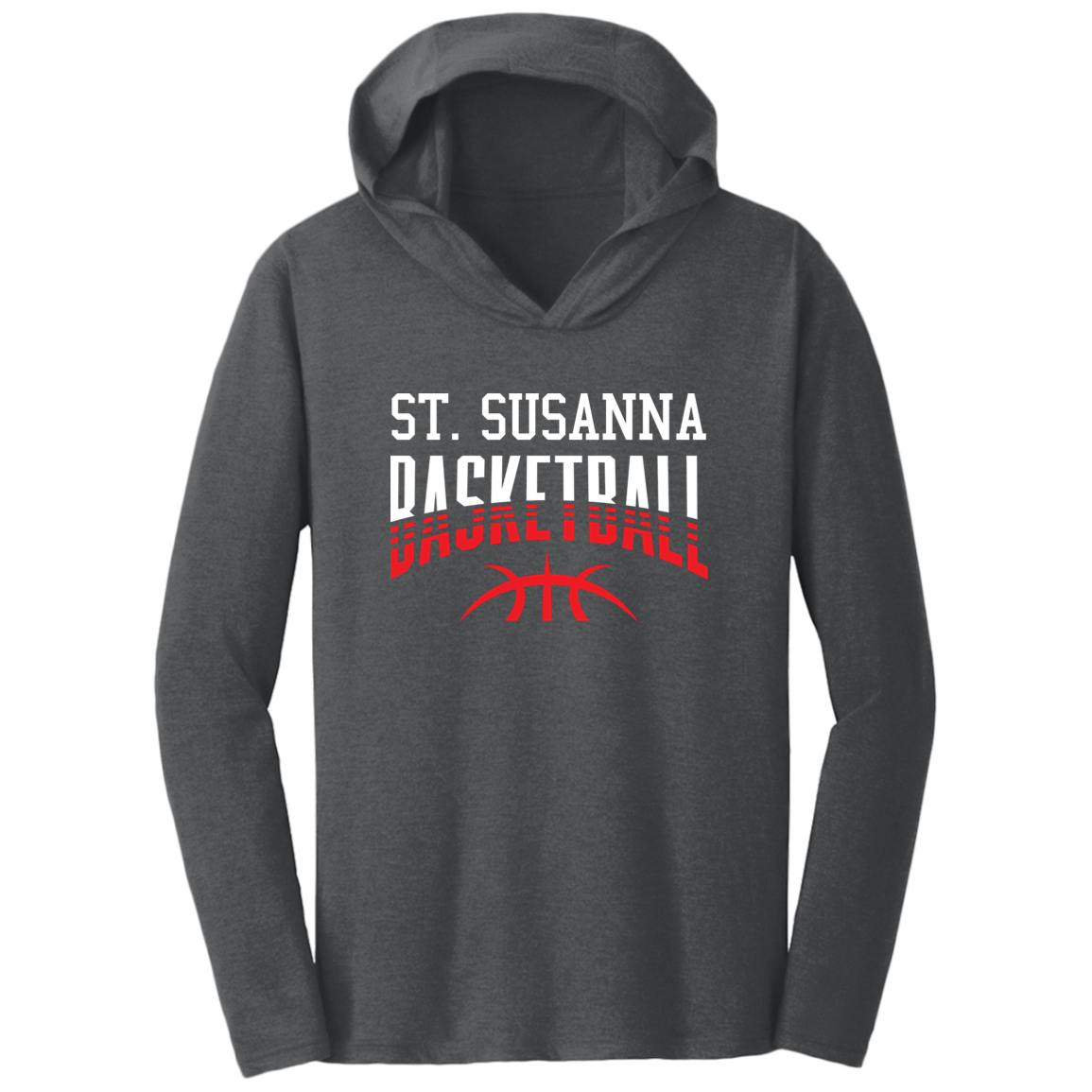 St. Susanna Basketball Fade Triblend T-Shirt Hoodie