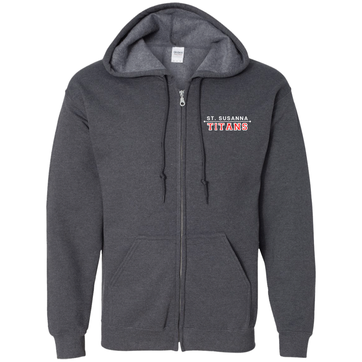 St. Susanna Titans Unisex Zip Up Hooded Sweatshirt