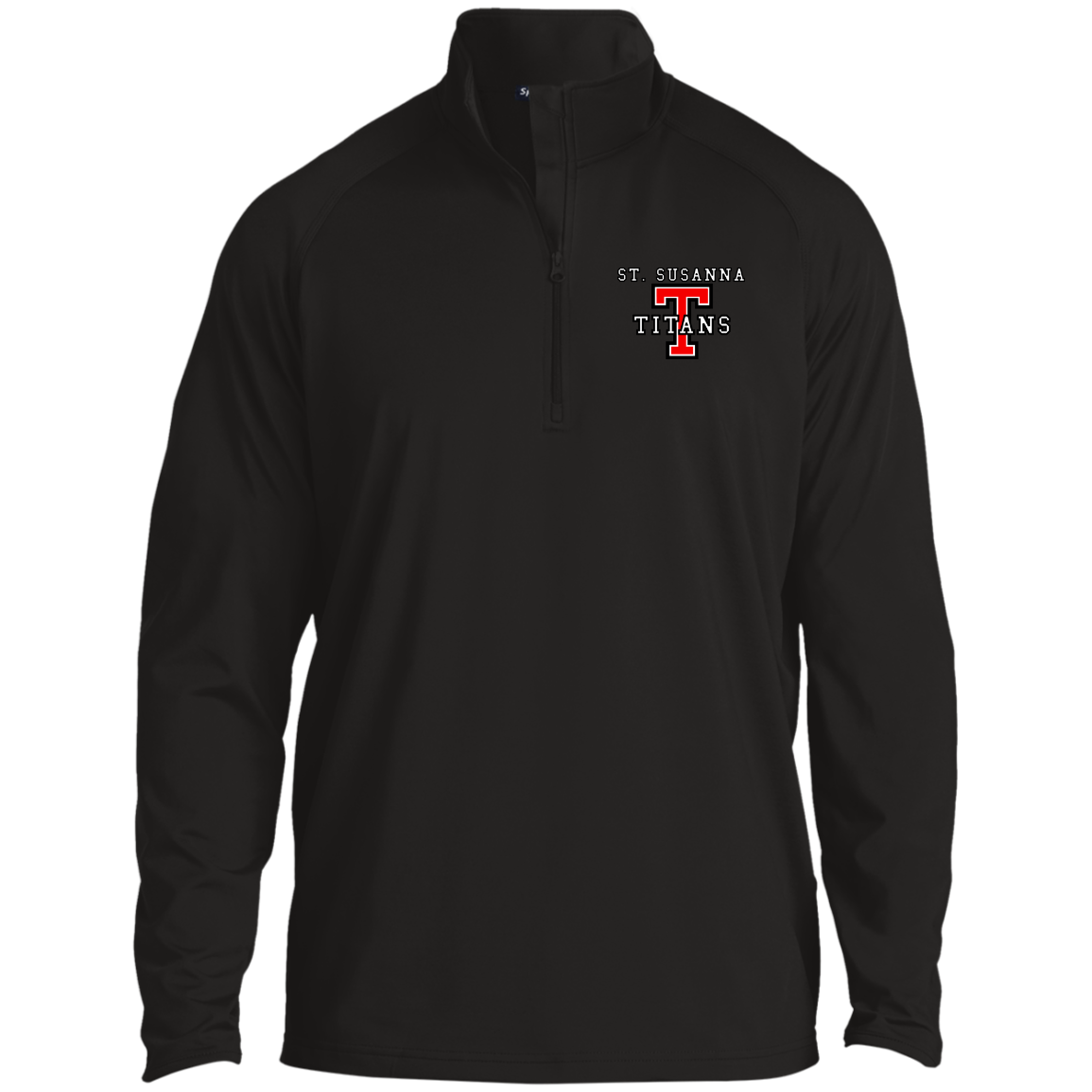 St. Susanna Titans T Men's 1/4 Zip Raglan Performance Pullover