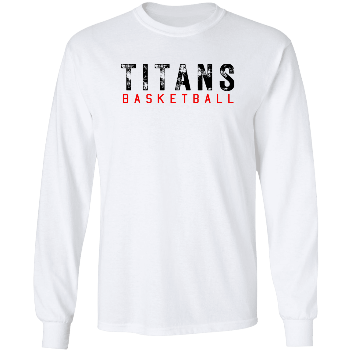 TITANS Basketball Unisex Long Sleeve T-Shirt (Light Colors)