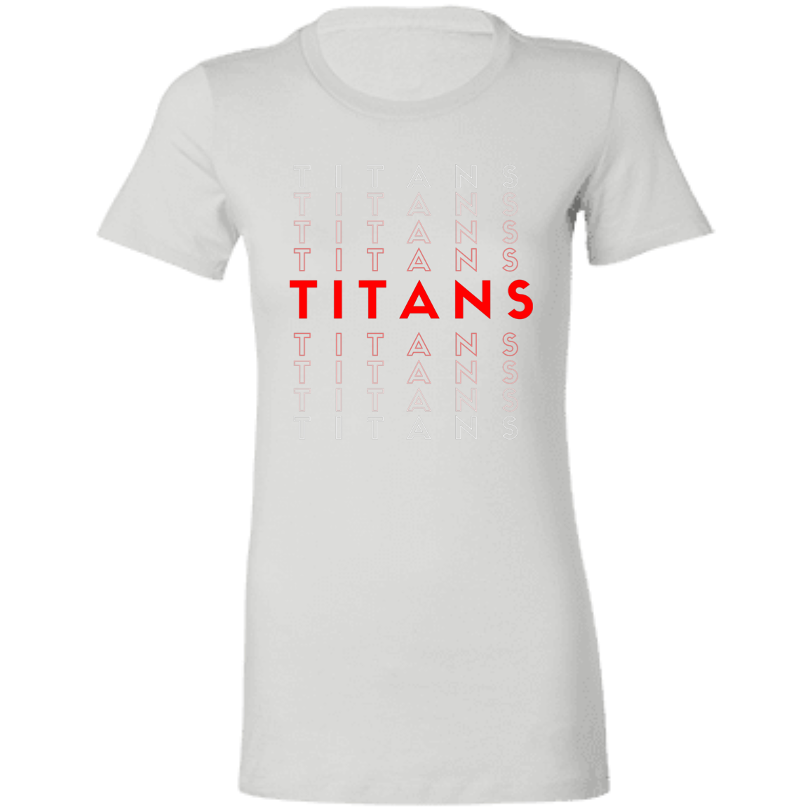 TITANS Bold Fade Repeat Fitted Ladies T-Shirt