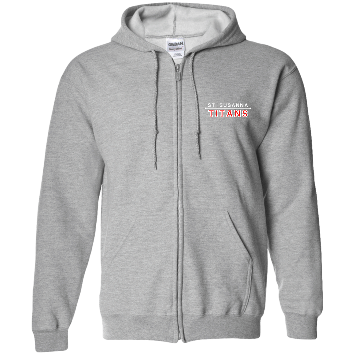St. Susanna Titans Unisex Zip Up Hooded Sweatshirt