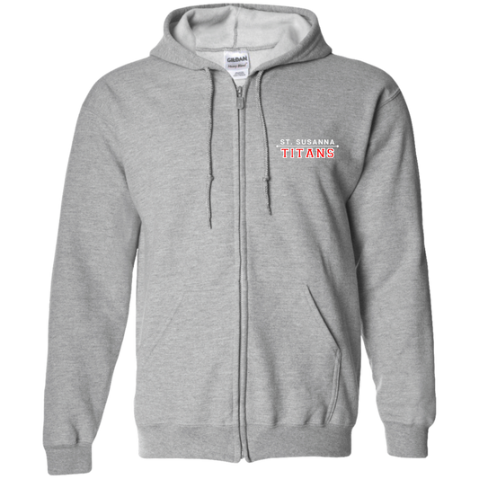 St. Susanna Titans Unisex Zip Up Hooded Sweatshirt