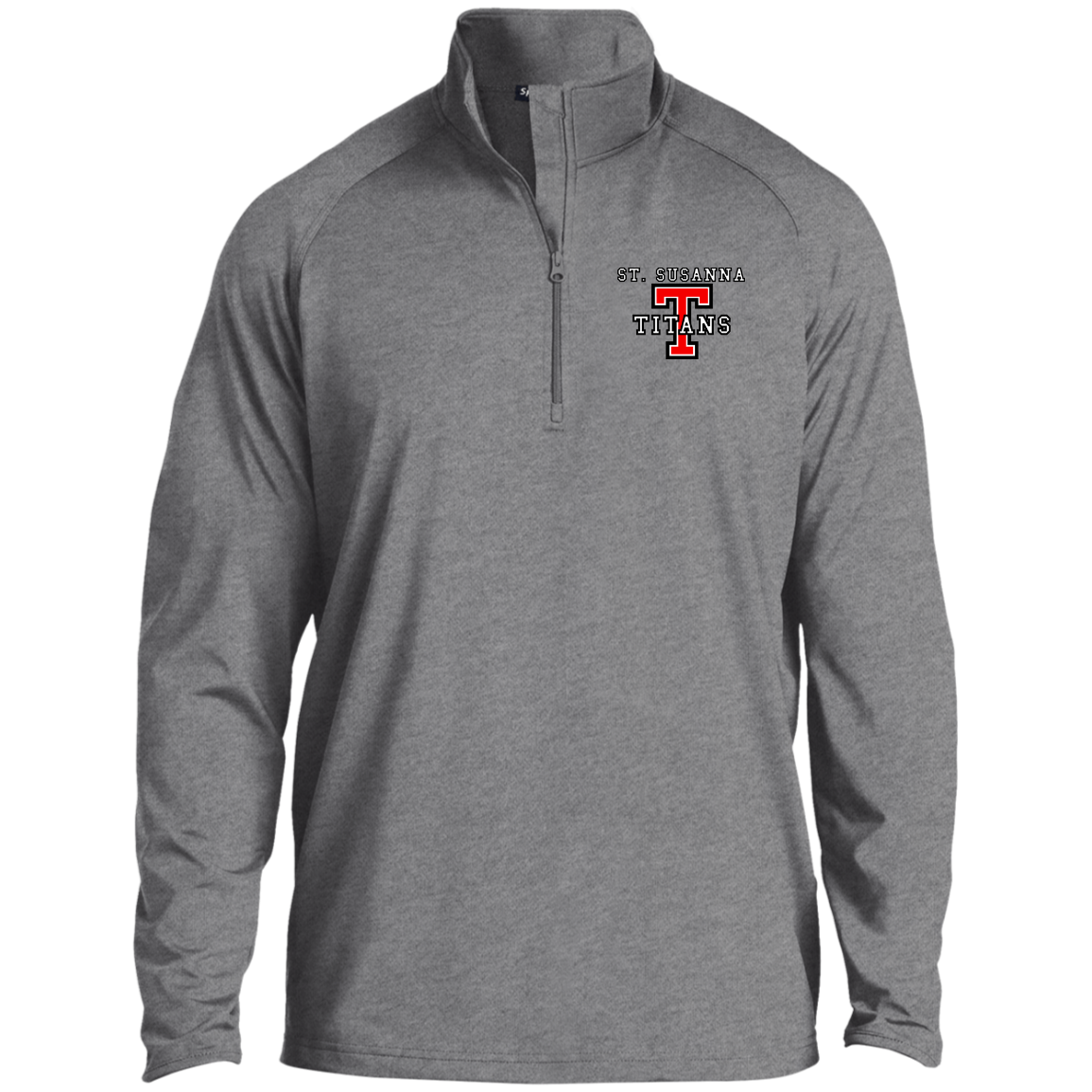 St. Susanna Titans T Men's 1/4 Zip Raglan Performance Pullover