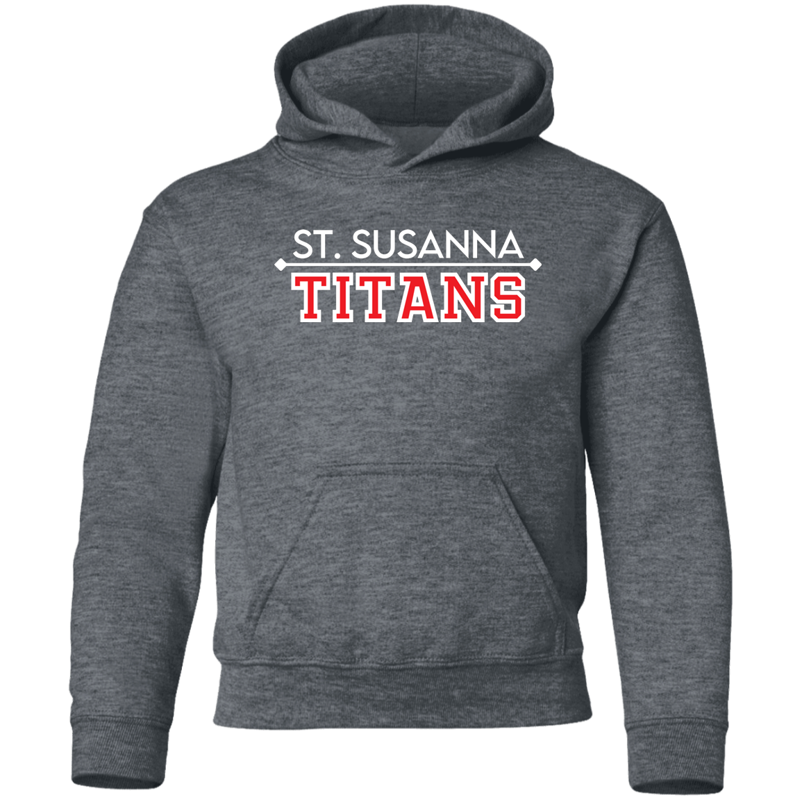 St. Susanna TITANS (Black and Gray) Kids' Pullover Hoodie