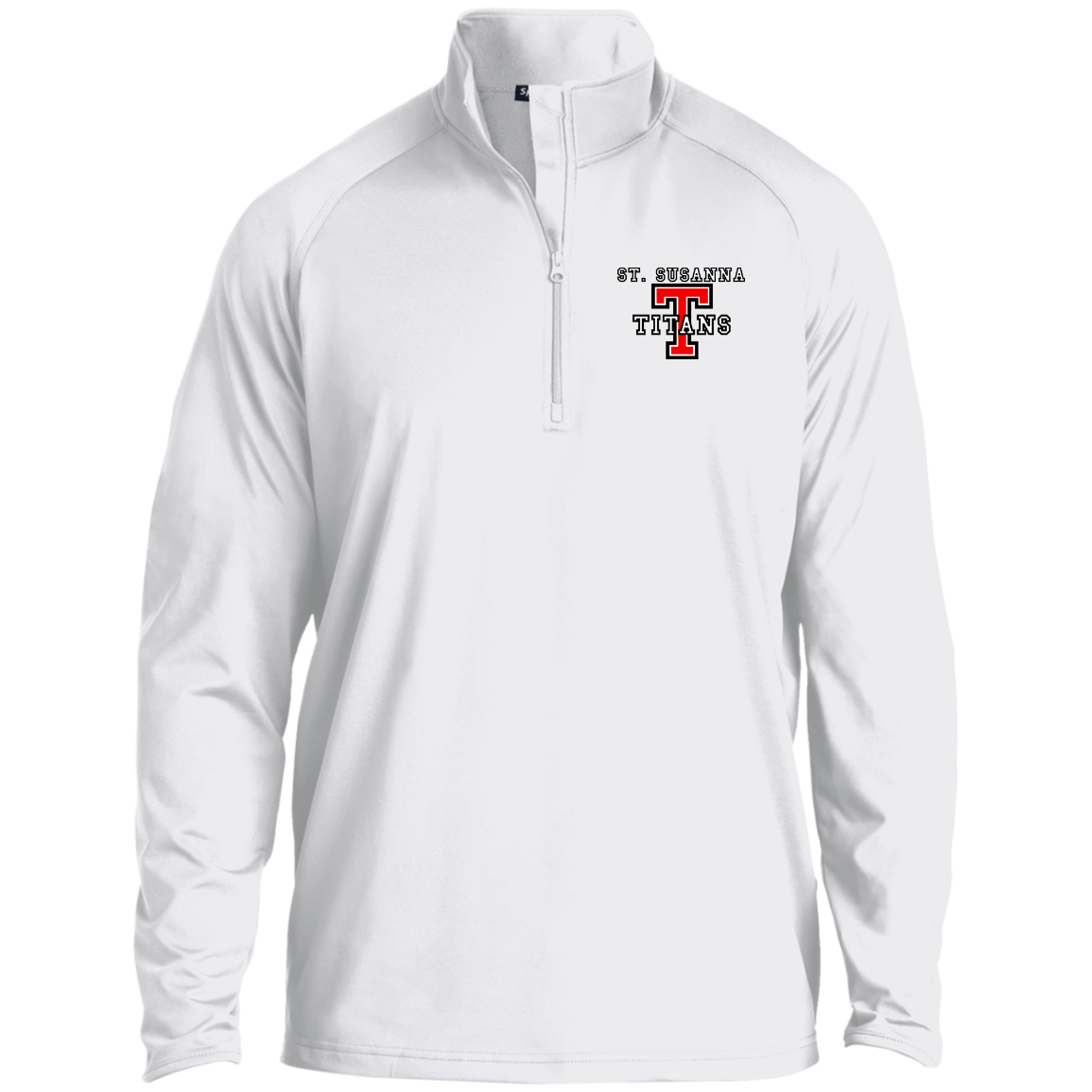 St. Susanna Titans T Men's 1/4 Zip Raglan Performance Pullover