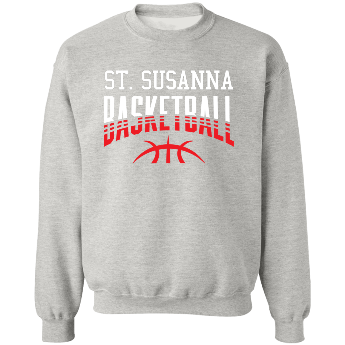 St. Susanna Basketball Fade Pullover Crewneck Sweatshirt