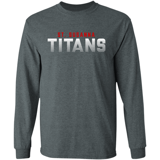 St. Susanna TITANS Fade Unisex Long Sleeve T-Shirt (Dark Colors)