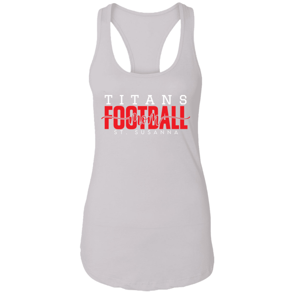 Titans Football Mom Ladies Ideal Racerback Tank