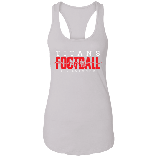 Titans Football Mom Ladies Ideal Racerback Tank