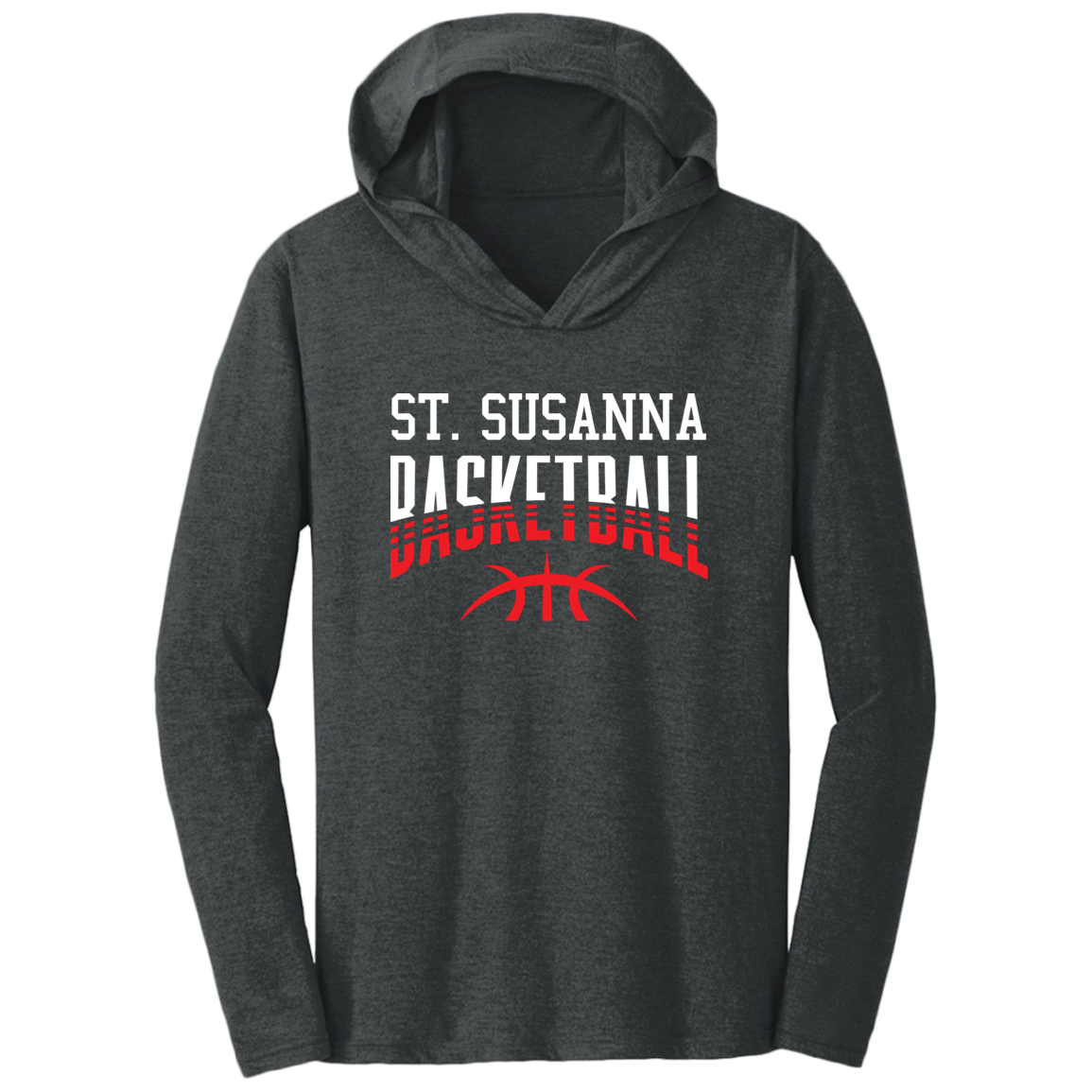 St. Susanna Basketball Fade Triblend T-Shirt Hoodie