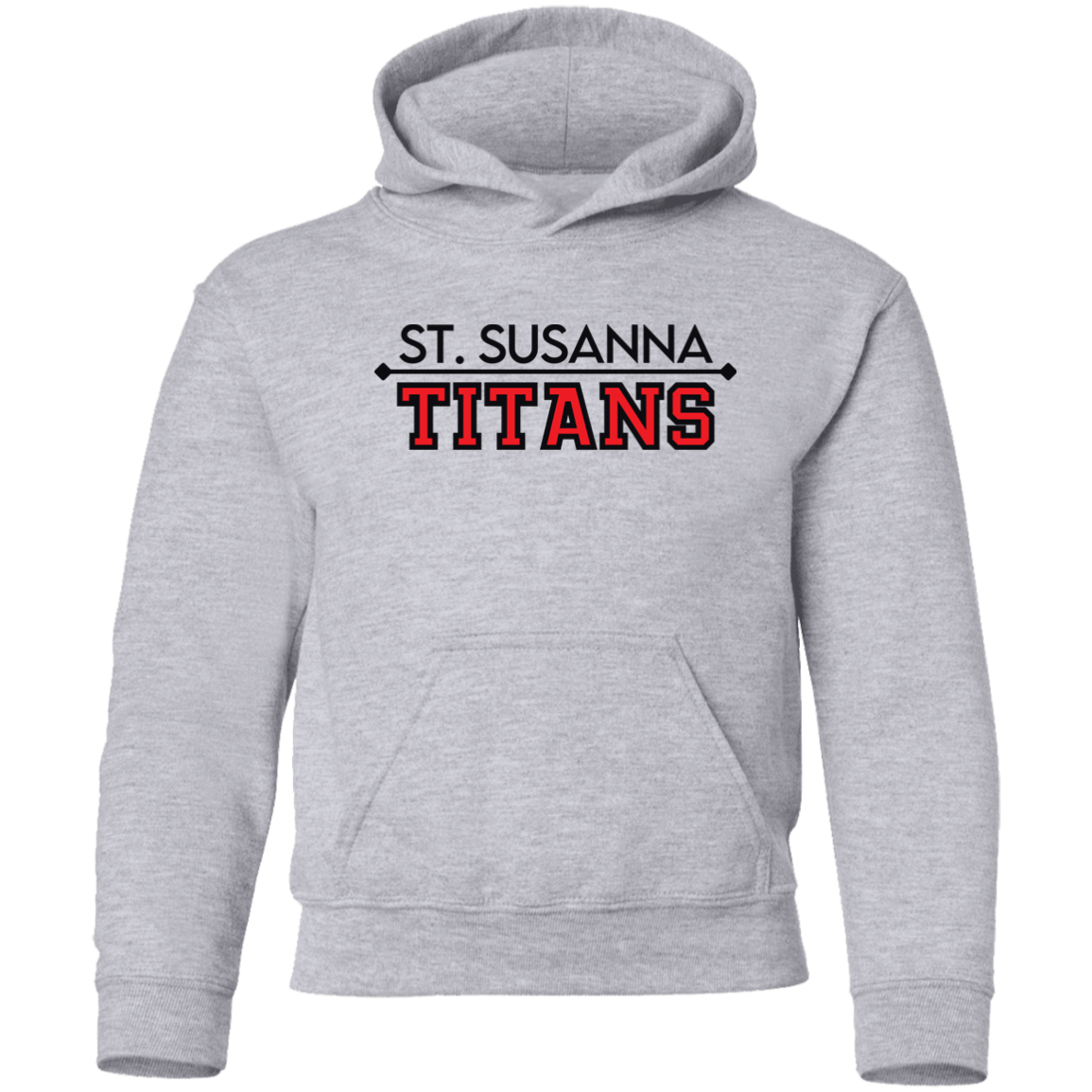 St. Susanna TITANS (White and Gray) Kids' Pullover Hoodie