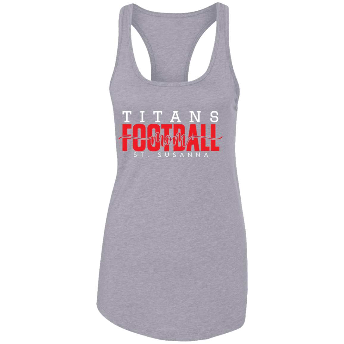 Titans Football Mom Ladies Ideal Racerback Tank