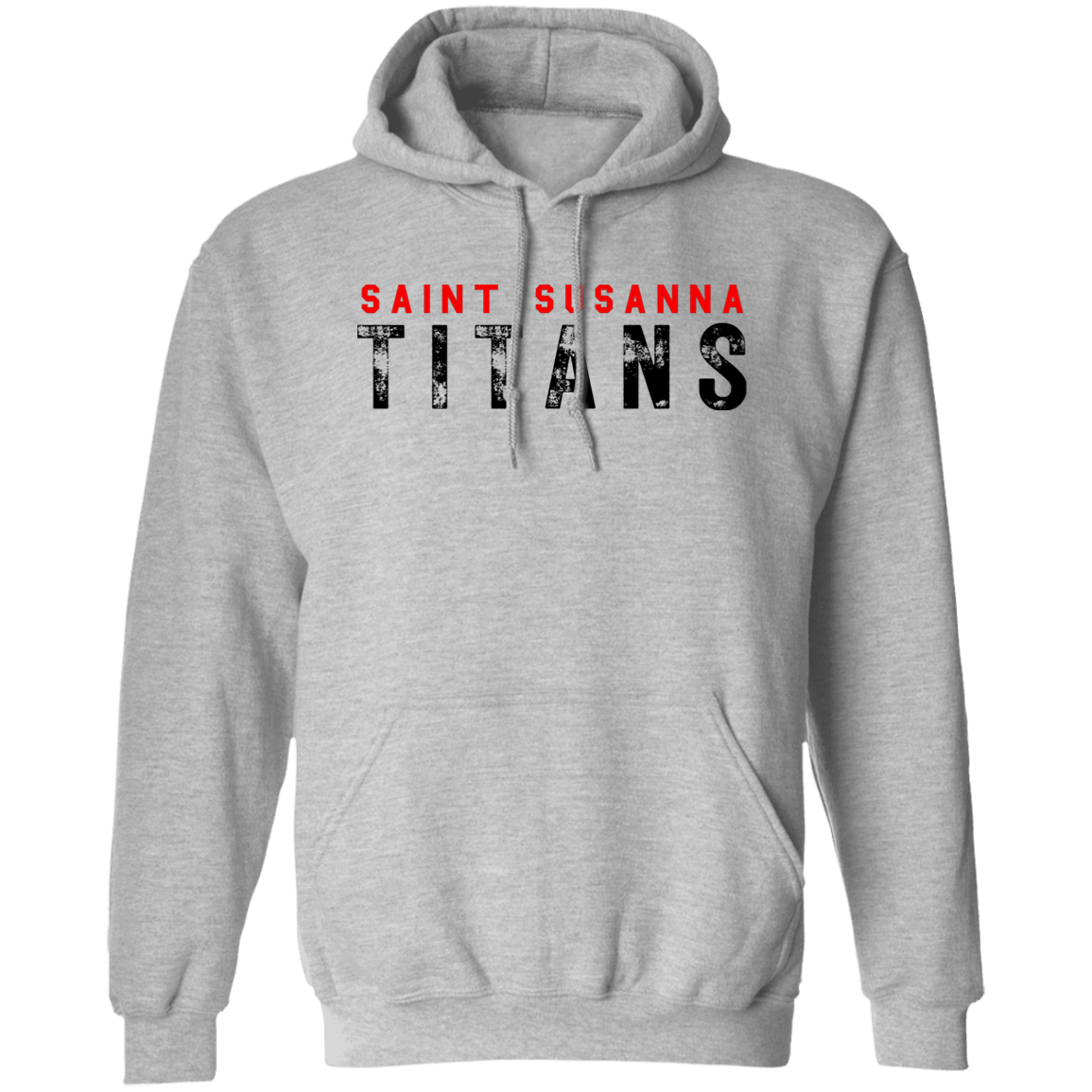St. Susanna TITANS (Red/Black print) Pullover Hoodie