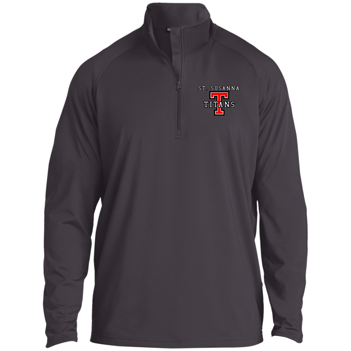 St. Susanna Titans T Men's 1/4 Zip Raglan Performance Pullover