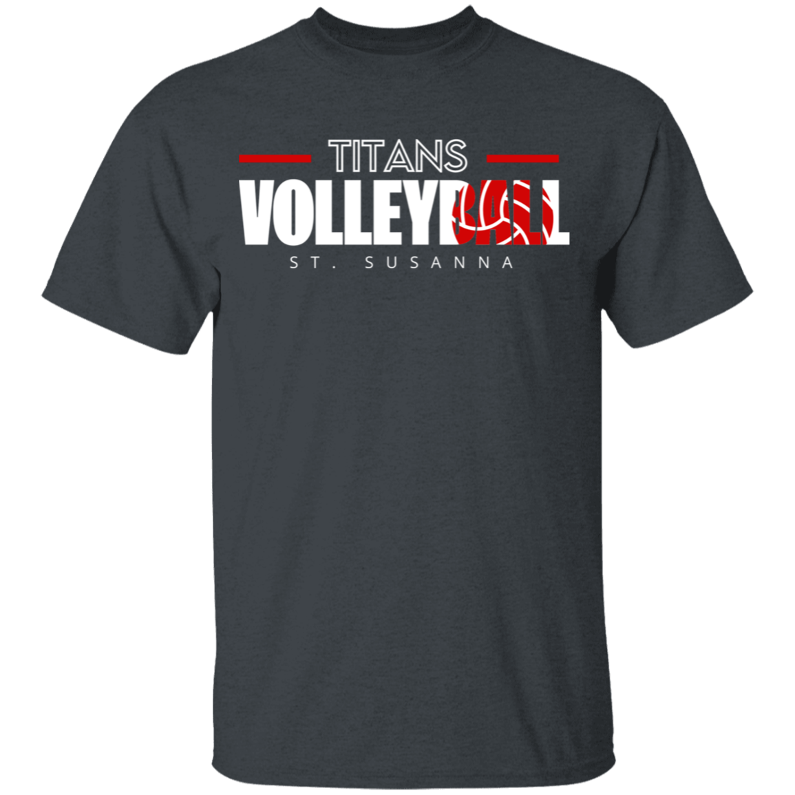 Titans Volleyball St. Susanna Youth 100% Cotton T-Shirt