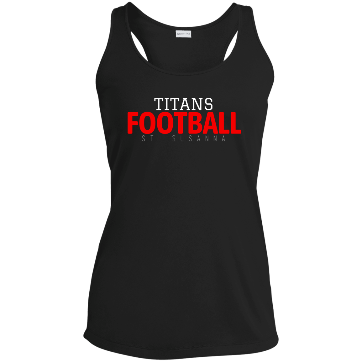 Titans Football St. Susanna Ladies' Performance Racerback Tank