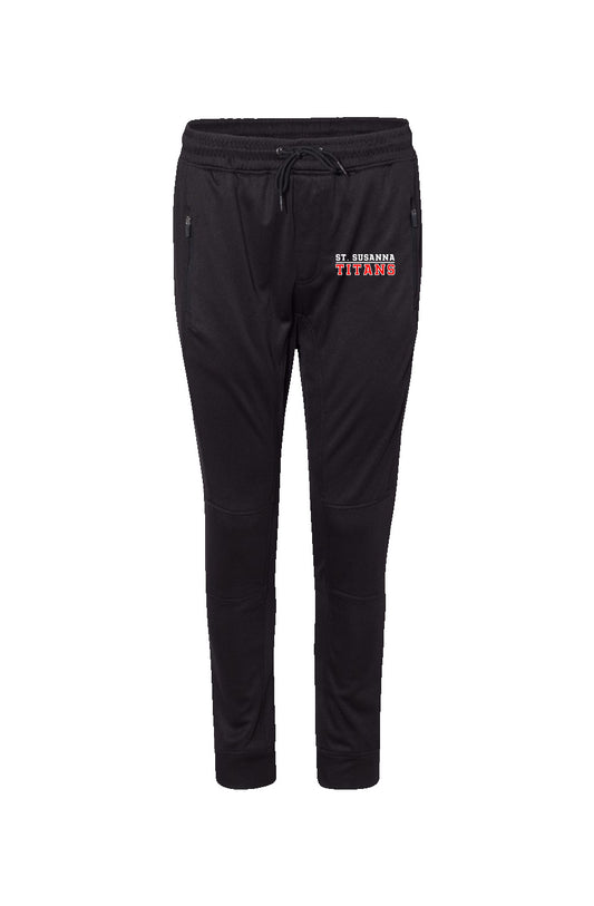 St. Susanna Stacked Logo Men's Performance Joggers Black