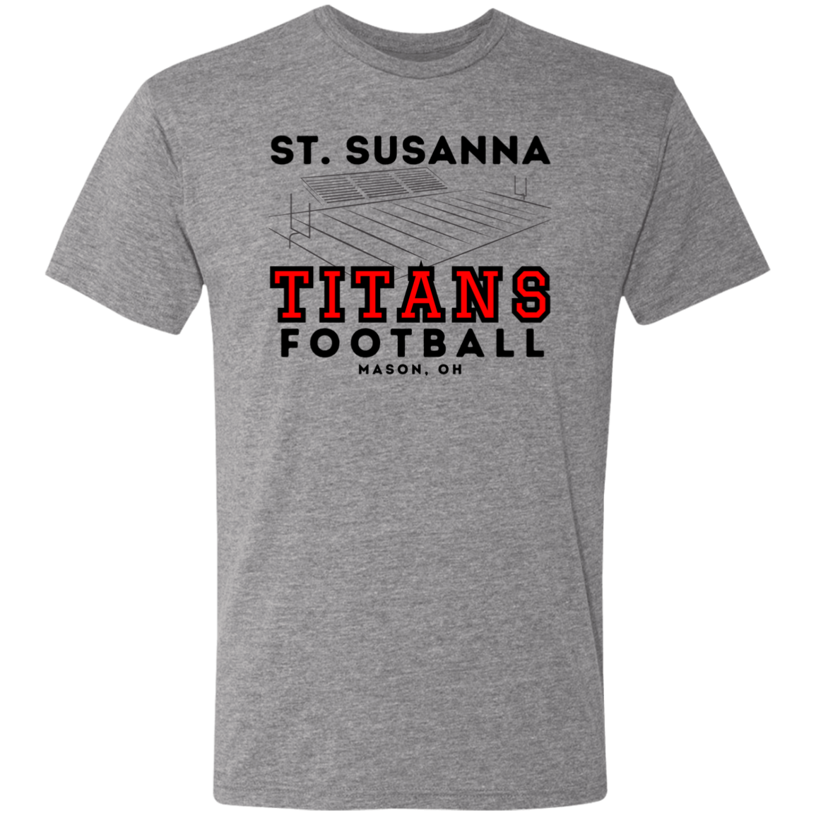 St. Susanna Titans Football FieldMen's Triblend T-Shirt