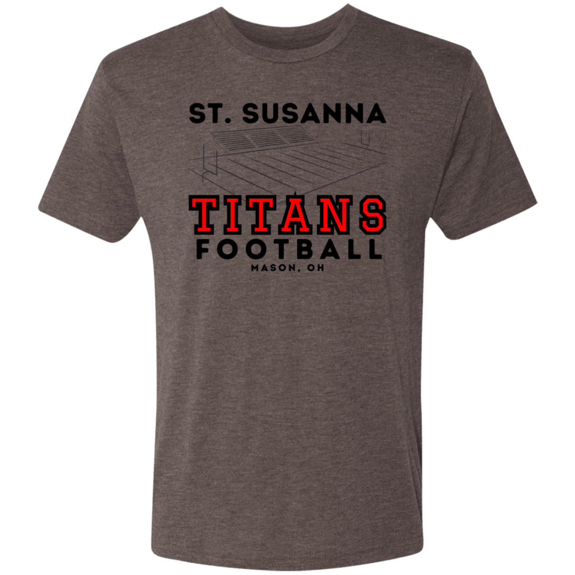 St. Susanna Titans Football FieldMen's Triblend T-Shirt