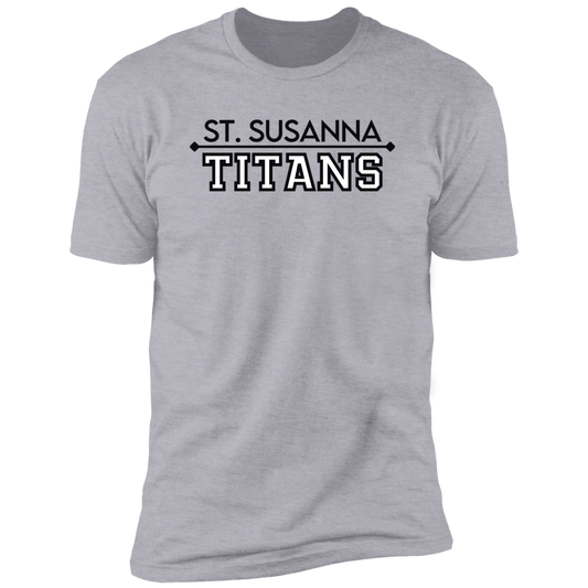 St. Susanna Titans (black/white) Unisex Premium Short Sleeve T-Shirt