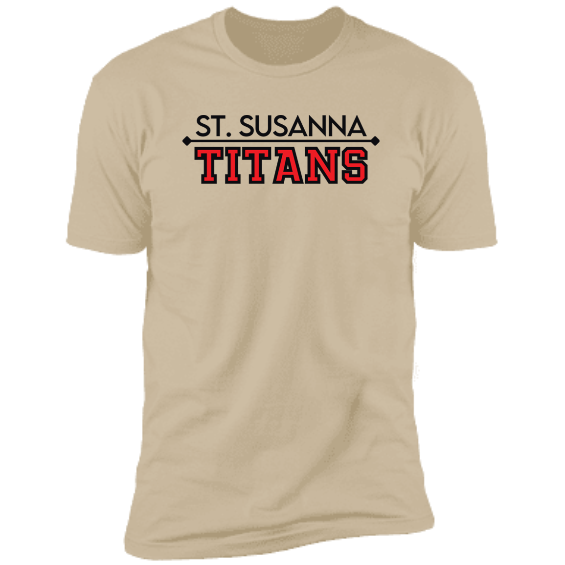 St. Susanna Titans (black/red) Unisex Premium Short Sleeve T-Shirt