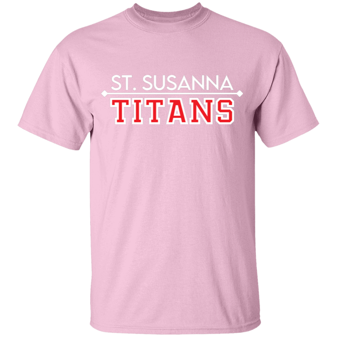 St. Susanna Titans (white/red) Youth Cotton T-Shirt