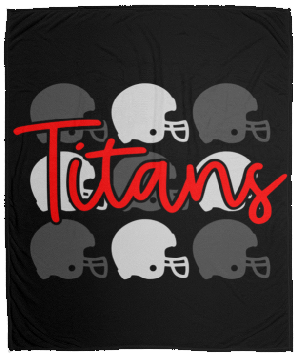 Titans Helmets Cozy Plush Fleece Blanket - 50x60