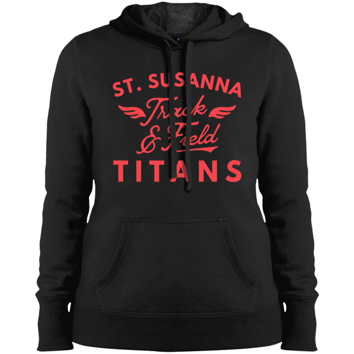 St. Susanna Titans Track and Field Wings Ladies' Pullover Hooded Sweatshirt